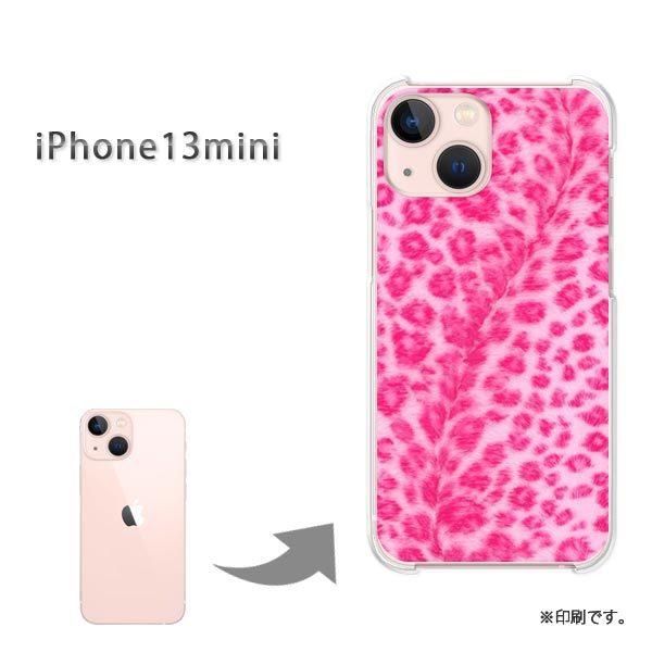 iPhone13mini �J�o�[ �n�[�h�P�[�X �f�U�C�� �q���E�� �s���N�iA�j/i13mini-M704