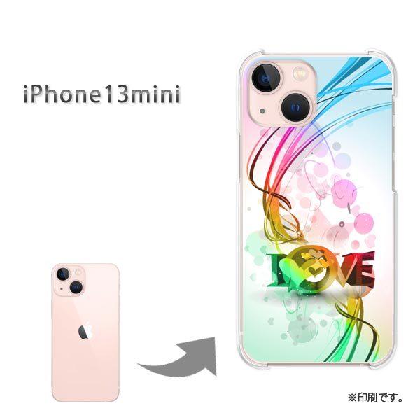  iPhone13mini Jo[ n[hP[X fUC n[gELOVE(sN)/i13mini-pc-new0580