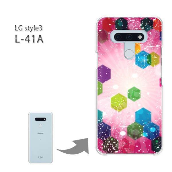 ���� L-41A �P�[�X LG style3 �n�[�h�P�[�X �f�U�C�� ���E�L���L��(�s���N)/l41a-pc-new1373