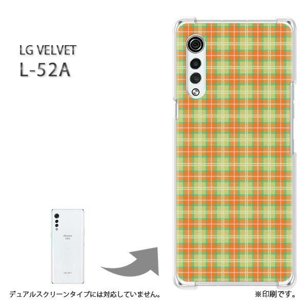 ���� L-52A �P�[�X LG VELVET �J�o�[ �n�[�h�P�[�X �f�U�C�� �`�F�b�N(�I�����W)/l52a-pc-new0895