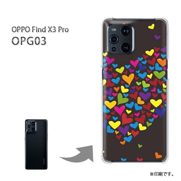 OPPO FindX3 Pro �P�[�X �J�o�[ �n�[�h�P�[�X �f�U�C�� �n�[�g�E�J���t��(��)/opg03-pc-new0570