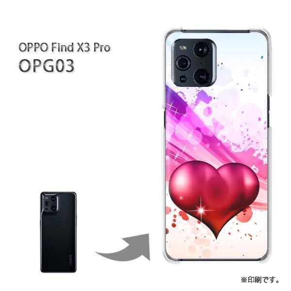 OPPO FindX3 Pro �P�[�X �J�o�[ �n�[�h�P�[�X �f�U�C�� �n�[�g(���E�s���N)/opg03-pc-new0593