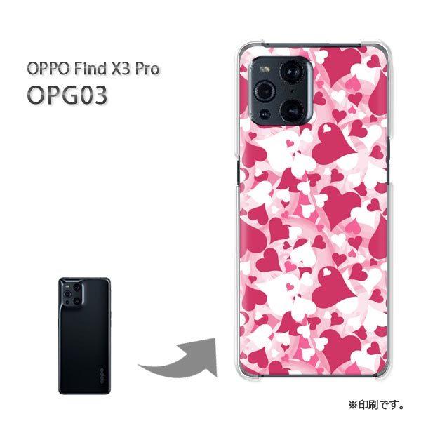 OPPO FindX3 Pro �P�[�X �J�o�[ �n�[�h�P�[�X �f�U�C�� �n�[�g(�s���N)/opg03-pc-new1056