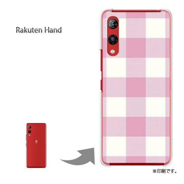 Rakuten Hand �y�V�n���h �J�o�[ �n�[�h�P�[�X �f�U�C�� �`�F�b�N2�i���s���N�j/rakutenhand-M856