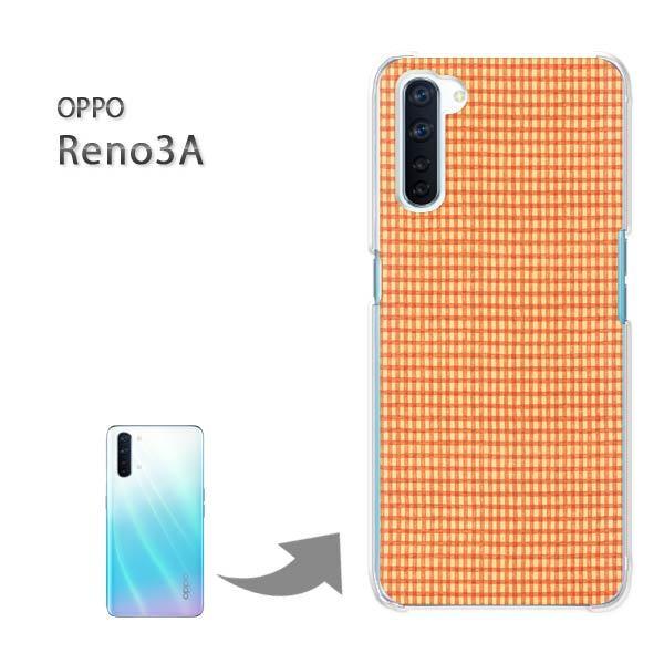 OPPO Reno3A �I�b�| ���m3A �n�[�h�P�[�X �f�U�C�� �`�F�b�N(�I�����W)/reno3a-pc-new0287