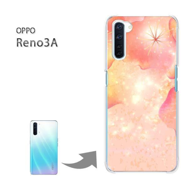 OPPO Reno3A �I�b�| ���m3A �n�[�h�P�[�X �f�U�C�� �ԁE�L���L��(�s���N)/reno3a-pc-new1464