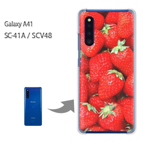 GalaxyA41 �P�[�X SCV48 SC-41A �J�o�[ �N���A �n�[�h�P�[�X �f�U�C��  �C�`�S/sc41a-M988