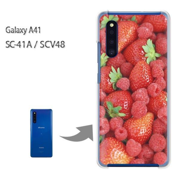 GalaxyA41 �P�[�X SCV48 SC-41A �J�o�[ �N���A �n�[�h�P�[�X �f�U�C�� �X�C�[�c�E�x���[�~�b�N�X(�ԁj/sc41a-pc-new0408