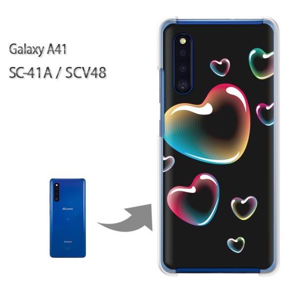 GalaxyA41 �P�[�X SCV48 SC-41A �J�o�[ �N���A �n�[�h�P�[�X �f�U�C�� �n�[�g(��)/sc41a-pc-new0560