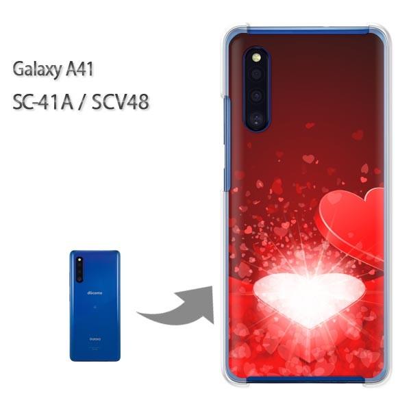 GalaxyA41 �P�[�X SCV48 SC-41A �J�o�[ �N���A �n�[�h�P�[�X �f�U�C�� �n�[�g(��)/sc41a-pc-new0562