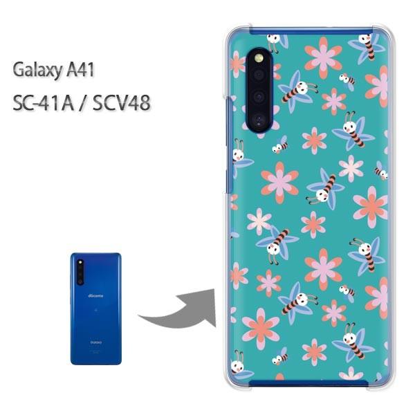 GalaxyA41 �P�[�X SCV48 SC-41A �J�o�[ �N���A �n�[�h�P�[�X �f�U�C�� �ԁE�I(�O���[��)/sc41a-pc-new0971