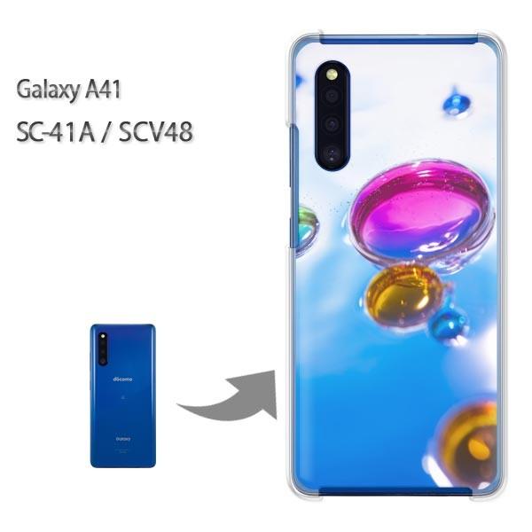 GalaxyA41 �P�[�X SCV48 SC-41A �J�o�[ �N���A �n�[�h�P�[�X �f�U�C�� �V���v���E��(�u���[)/sc41a-pc-new1510