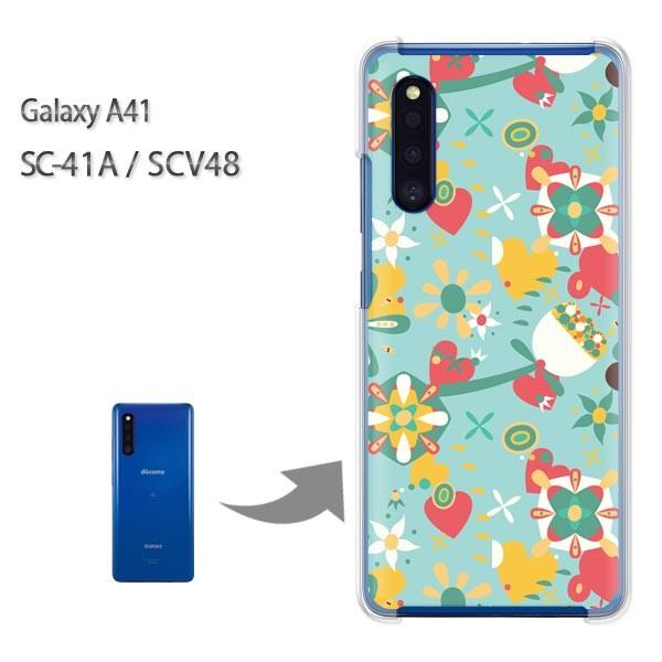 GalaxyA41 �P�[�X SCV48 SC-41A �J�o�[ �N���A �n�[�h�P�[�X �f�U�C��  �n�[�g�t�����[055/sc41a-PM055