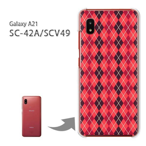 ���� SC-42A SCV49 �P�[�X �J�o�[ Galaxy A21 �n�[�h�P�[�X �f�U�C�� �`�F�b�N�E�A�[�K�C��(��)/sc42a-pc-new0880