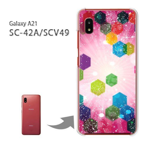 SC-42A SCV49 �P�[�X �J�o�[ Galaxy A21 �n�[�h�P�[�X �f�U�C�� ���E�L���L��(�s���N)/sc42a-pc-new1373