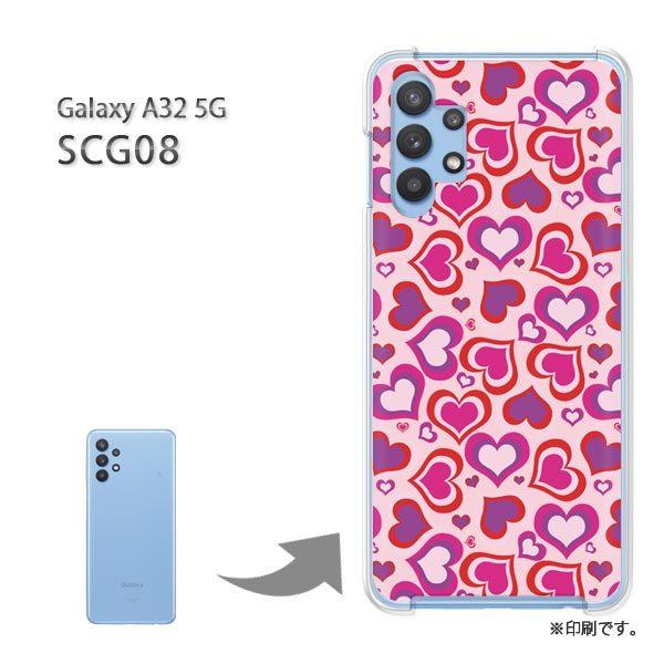 SCG08 Galaxy A32 5G �J�o�[ �n�[�h�P�[�X �f�U�C�� �n�[�g028/scg08-PM028
