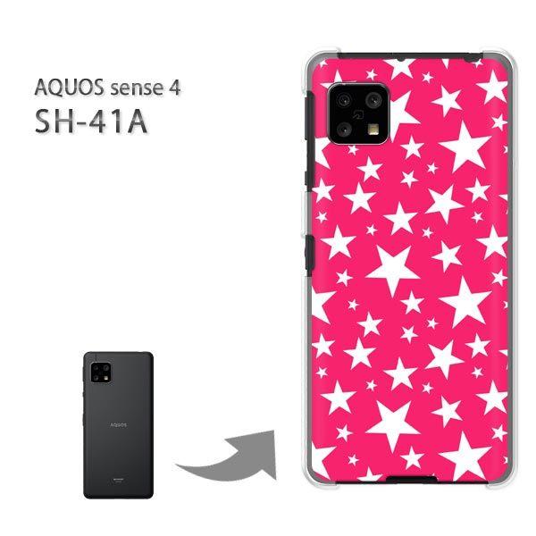 SH-41A �P�[�X �J�o�[ AQUOS sense4 �n�[�h�P�[�X �f�U�C��  �h�b�g�E���i�s���N�j/sh41a SH-53A-pc-ne299
