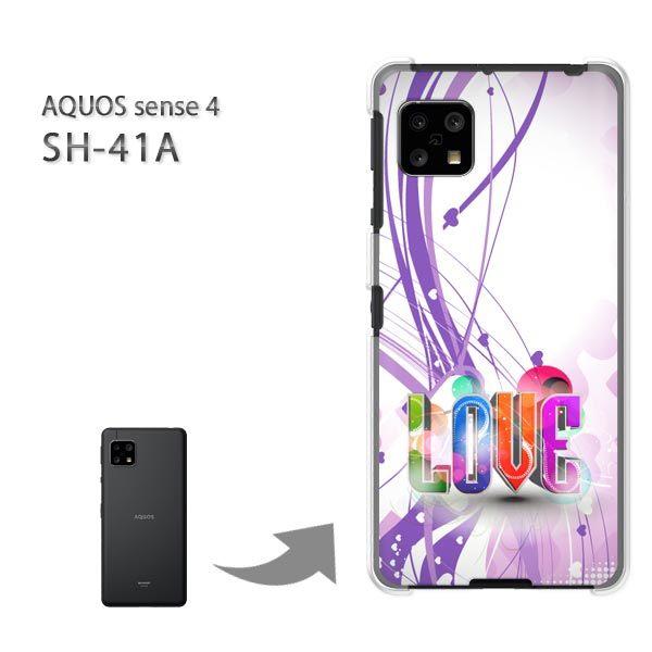  SH-41A P[X Jo[ AQUOS sense4 n[hP[X fUC n[gELOVE()/sh41a SH-53A-pc-new0595