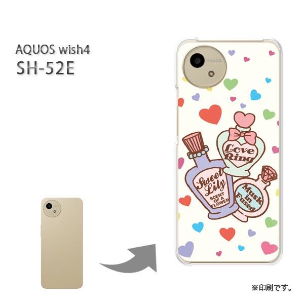 AQUOS SH-52E wish4 カバー ハードケース デザイン POP柄/sh52e-M510