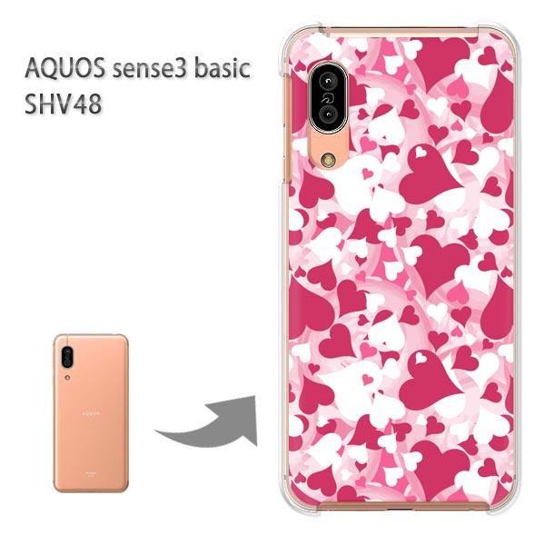 SHV48 �P�[�X AQUOS sense3 basic �n�[�h �v�����g ��� �f�U�C�� �n�[�g(�s���N)/shv48-pc-new1056