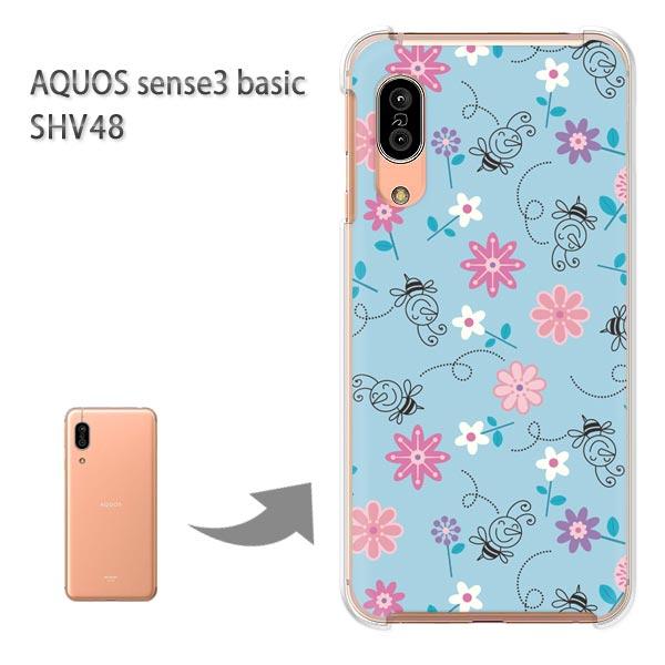 SHV48 �P�[�X AQUOS sense3 basic �n�[�h �v�����g ��� �f�U�C��  �I�E�t�����[095/shv48-PM095