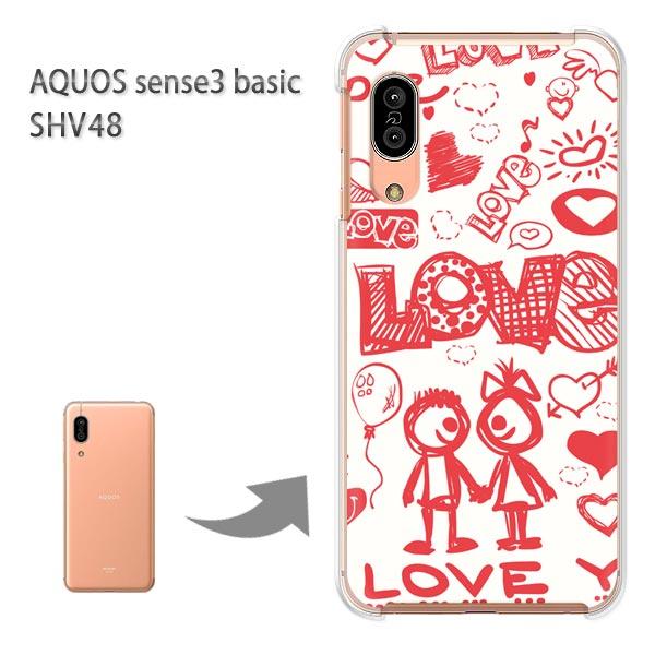  SHV48 P[X AQUOS sense3 basic n[h vg  fUC  LOVE135/shv48-PM135