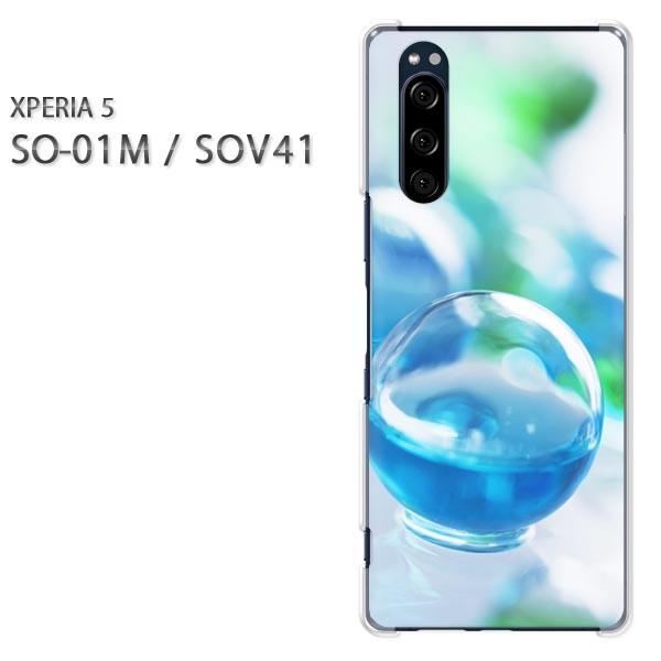 SO-01M SOV41 Xperia5 �G�N�X�y���A5 �n�[�h�P�[�X �f�U�C�� �V���v���E��(�u���[)/so01m-pc-new1511