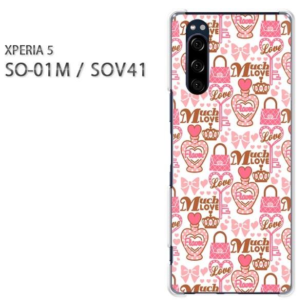 SO-01M SOV41 Xperia5 �G�N�X�y���A5 �n�[�h�P�[�X �f�U�C�� �V���v���EPOP(�s���N)/so01m-pc-new1886