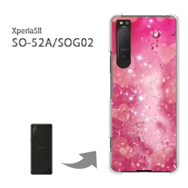 SOG02 SO-52A �P�[�X �J�o�[ Xperia5II �G�N�X�y���A �n�[�h�P�[�X �f�U�C�� �n�[�g�N���X�^���iA�j/sog02-M954