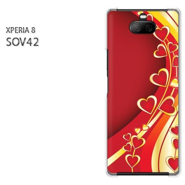 SOV42 Xperia8 �G�N�X�y���A8 �n�[�h�P�[�X �f�U�C�� �n�[�g(�ԁE��)/sov42-pc-new0590
