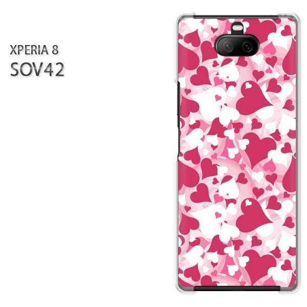 SOV42 Xperia8 �G�N�X�y���A8 �n�[�h�P�[�X �f�U�C�� �n�[�g(�s���N)/sov42-pc-new1056