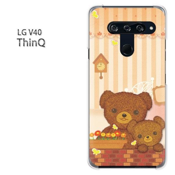  LG V40 ThinQ P[X Jo[ fUC  ܁iBj/v40-M736