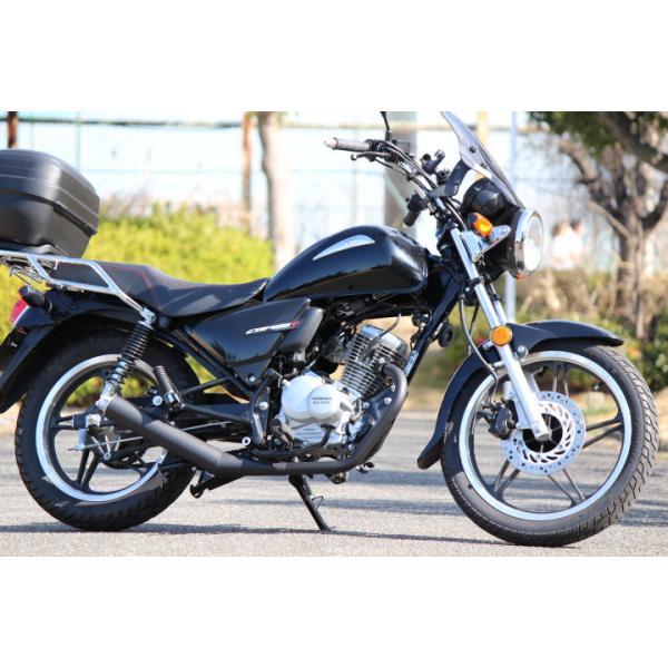 YBR125エキゾーストマフラー QUIET　耐熱ブラック　ORM製 ヤマハ YBR125 キャブ インジェクション エキゾーストマフラー