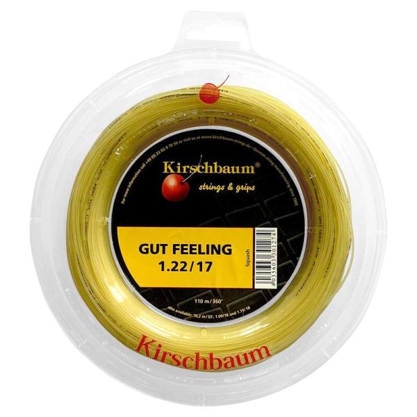 "画像出典元：「キルシュバウム(Kirschbaum)」より引用"【商品名】　Kirschbaum(キルシュバウム) スカッシュストリング ガットフィーリング スカッシュ(Gut Feeling Squash) GF1 【商品説明】　・ドイ...