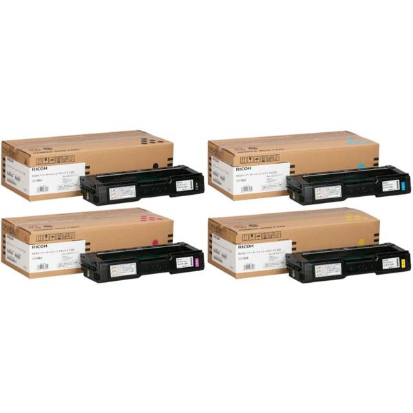 RICOH トナーカートリッジマゼンタ P C300 純正品　リコー リコー（RICOH） トナー P C300 4色セット (ブラック シアン マゼンタ