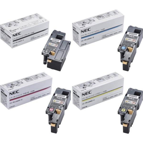 NEC トナーカートリッジ PR-L5600C 3色セット NEC NEC PR-L5600C-14 / 13 / 12 / 11 4色セット (ブラック シアン