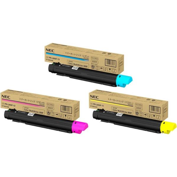 NEC PR-L600F-13 / 12 11 3色セット (シアン マゼンタ イエロー NEC PR-L600F-13 / 12 11 3色セット (シアン マゼンタ イエロー