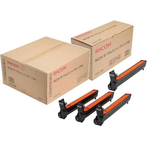 リコー SP ドラムユニット C740 全色4本セット (ブラック シアン