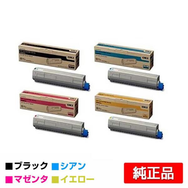 OKI トナーカートリッジ ブラック シアン マゼンタ イエロー COREFIDO 沖データ OKI TNR-C3LK1/C1/M1/Y1トナーカートリッジ 4色/黒