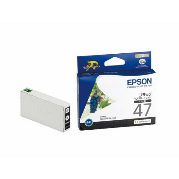 エプソン（EPSON） ICBK47 ブラック インクカートリッジ 純正（取寄品