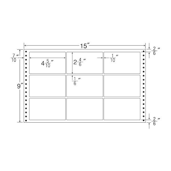 まとめ買い）MT15F ナナフォーム Mタイプ 10ケース 5000折 連続ラベル