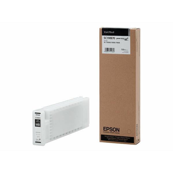 【純正】新品　EPSON SC1MB70 マットブラック 700ml 1本 エプソン SC1MB70 マットブラック 700ml インクカートリッジ 純正（取