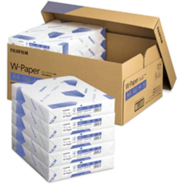 個人様向け|富士フィルムBI コピー用紙 W-Paper A4 1箱10冊入 (フタ式箱)  ZGAA1372