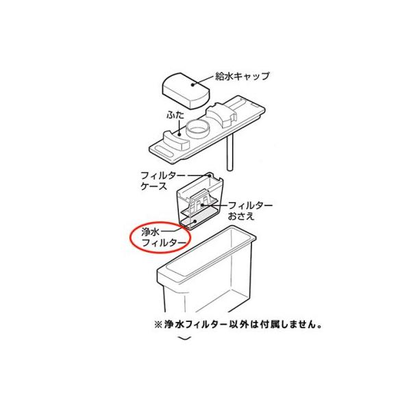 シャープ 2013370086 冷蔵庫用　浄水フィルター | SHARP 純正品SJ-ES41S-S/SJ-ES41T-S/SJ-ES41W-S等対応