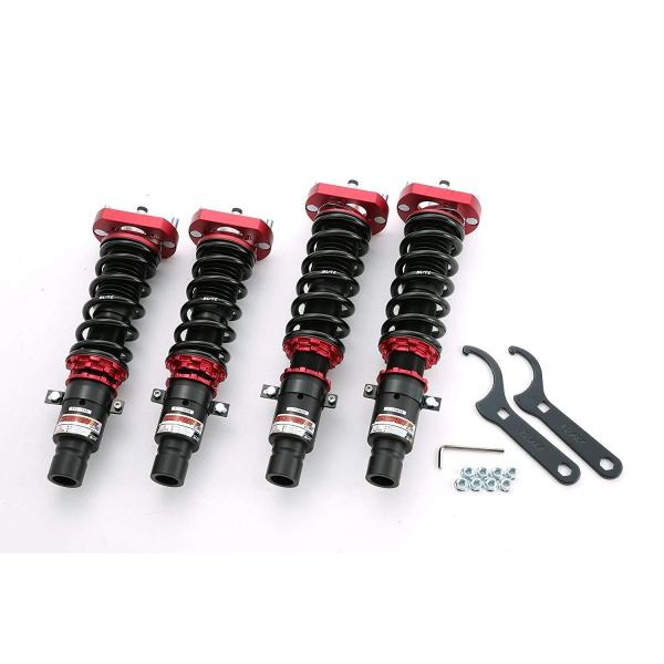 気質アップ Blitz ブリッツ 車高調レンチ付ビートpp1 ダンパーサスペンションフロントリア4本セット全長調整式減衰力32段調整 激安本物特価