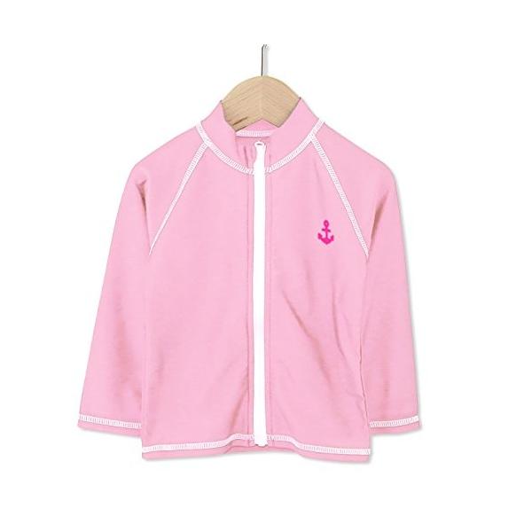 ベビー キッズ 長袖 ラッシュガード 水着 無地 カラバリ 男の子 女の子 Uvカット ピンク 140cm pi140 Pymr Go Th