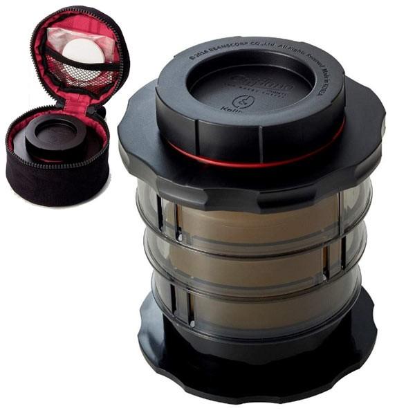 携帯用ドリッパーで知られる Cafflano カフラーノ（韓国製のブランド）とのコラボレーションで誕生した、カリタの丸ロシをセットでき、ドリップコーヒーの飲みやすさを再現した、新感覚コーヒープレス Kalita KOMPACT カリタ コン...