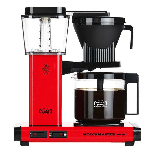 モカマスター KBG SELECT レッド 4～10杯用 コーヒーメーカー TECHNIVORM、ECBC認証取得のコーヒーメーカー「モカマスター KBG