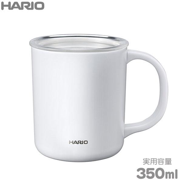 他サイト： HARIO ハリオ セラミックコーティング 真空二重保温マグ 350ml ホワイト CMG-350-Wの商品画像
