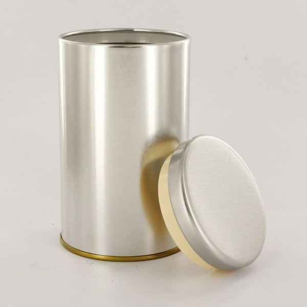 マキノ コーヒー缶／無地シルバー（78×134密閉缶） : FRESH